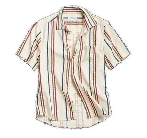 vintage striped button up shirt