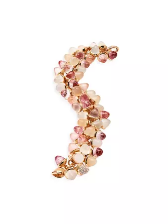 Tamara Comolli Mikado Flamenco 18K Rose Gold & Multi-Gemstone Bracelet