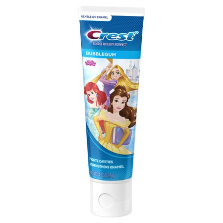 (3 pack) Crest Kids Toothpaste featuring Disney's Princess characters, Bubblegum, 4.2 oz - Walmart.com - Walmart.com