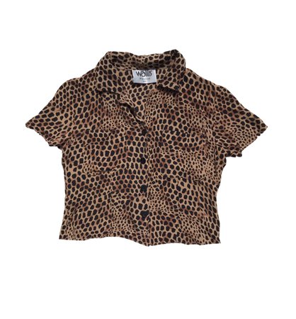 leopard crop shirt