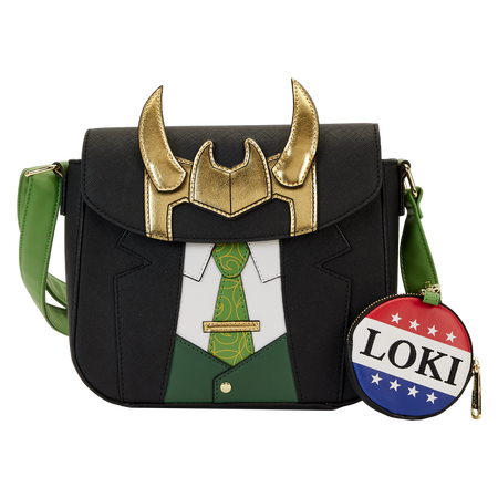 Loki for Preseident Cosplay Crossbody Bag With Coin Bag at Loungefly.