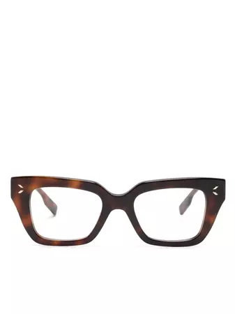 MCQ tortoiseshell-effect square-frame Glasses - Farfetch