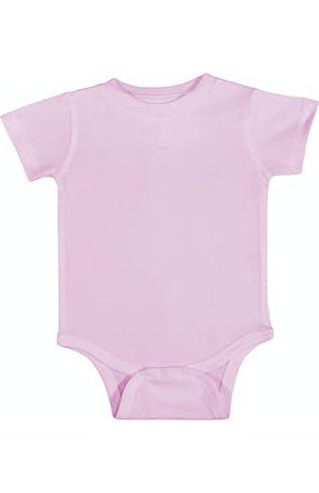 Rabbit Skins 4400 Pink Infant Baby Rib Bodysuit