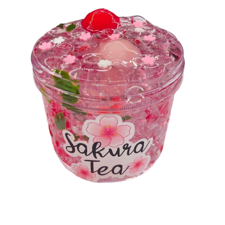 Sakura Tea Fishbowl Slime // SlimeShopbyMadelyn