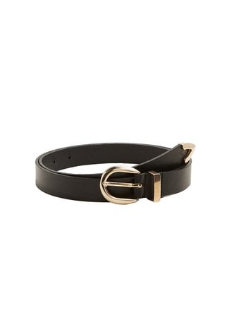 MANGO Leather belt