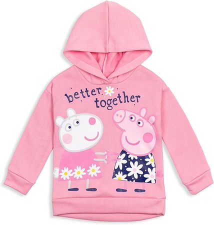 Amazon.com: Peppa Pig Toddler Girls Pullover Fleece Hoodie and Leggings Outfit Set Pink/Purple 2T : Clothing, Shoes & Jewelry