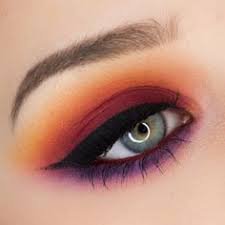 fall orange eye makeup - Google Search