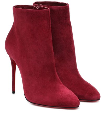 Christian Louboutin - Eloise 100 suede ankle boots | Mytheresa