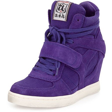 Purple Sneaker Wedges