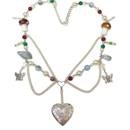 Fairycore Necklace Heart Locket