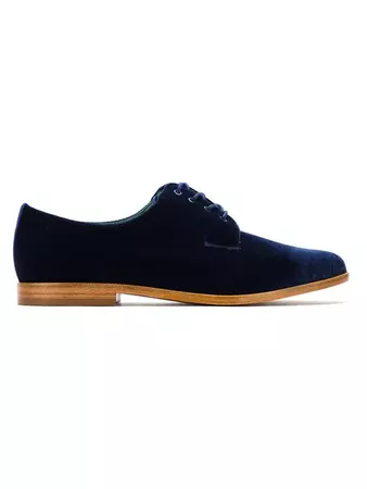 Blue Bird Shoes Velvet Oxfords