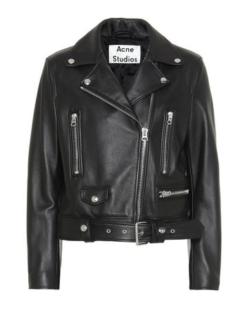 Acne Studios Mock Leather Jacket in Black