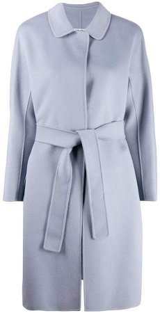 'S belted mid-length coat
