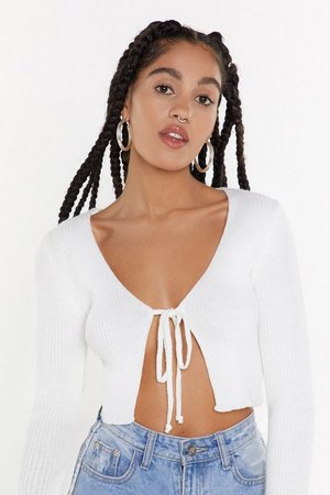 We All Love a Tie-r Cropped Cardigan | Shop Clothes at Nasty Gal!