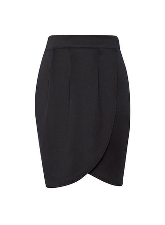 Black Wrap Mini Skirt | Dorothy Perkins