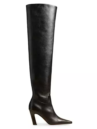 Shop Khaite Marfa 85MM Leather Over-The-Knee Boots | Saks Fifth Avenue