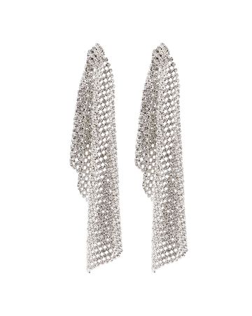 Dannijo Larissa Draped Earrings In Silver | INTERMIX®