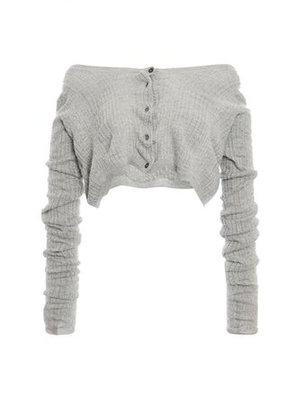 H&M Grey Off Shoulder Sweater