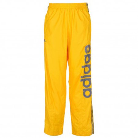 Adidas yellow vintage 90s tracking suit pants