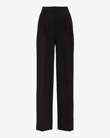 Super High Waisted Pleated Wide Leg Pant | Express