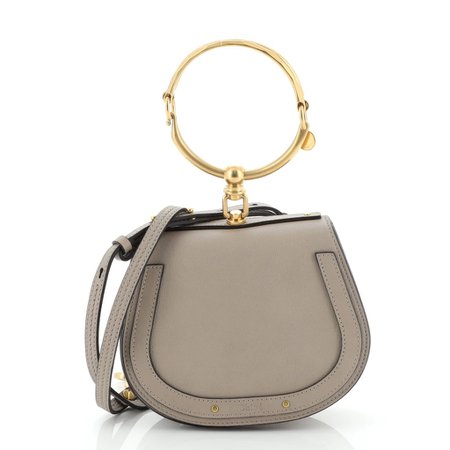 Chloe Nile Crossbody Bag Leather Small Neutral 50728107 – Rebag