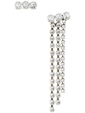Isabel Marant Crystal Embellished Drop Earrings - Farfetch