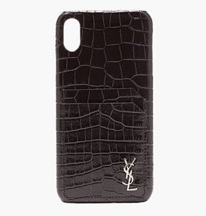 YSL | logo lather iphone cover