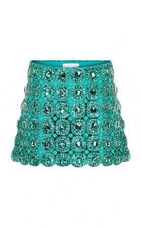 Crystal-Embellished Mini Skirt By Raisa Vanessa | Moda Operandi