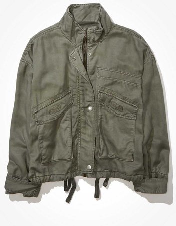 AE Cropped Military Jacket