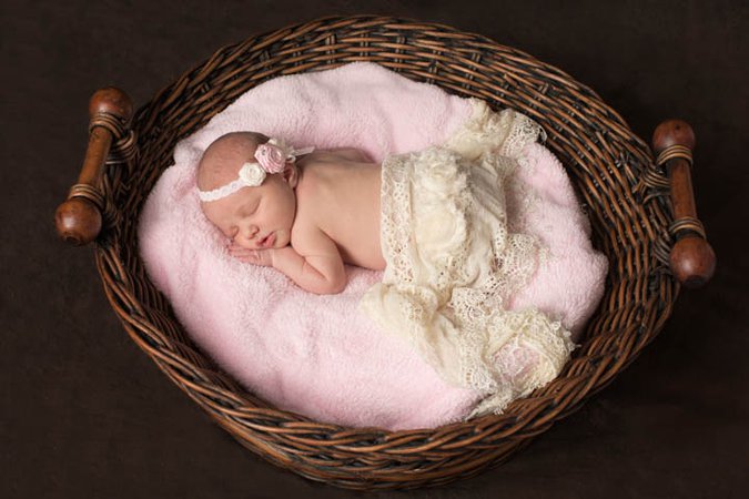 baby in basket - Google Search