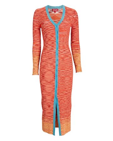 STAUD Shoko Space Dye Sweater Midi Dress | INTERMIX®