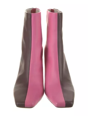 Jonathan Simkhai Leather Boots - Pink Boots, Shoes - WJ055060 | The RealReal