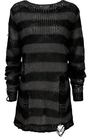 Ash Distress Knit Sweater - Shop Now | KILLSTAR.com | KILLSTAR - US Store