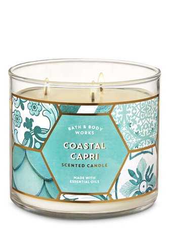 Coastal Capri 3-Wick Candle | Bath & Body Works