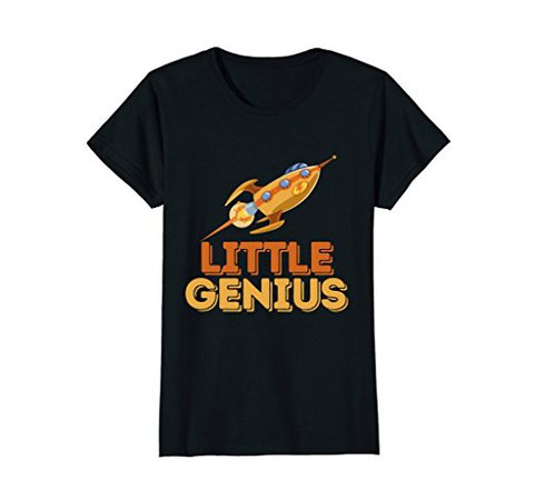 Amazon.com: Little Genius Rocket T-Shirt - Fun Science Kid Spaceship Tee: Clothing