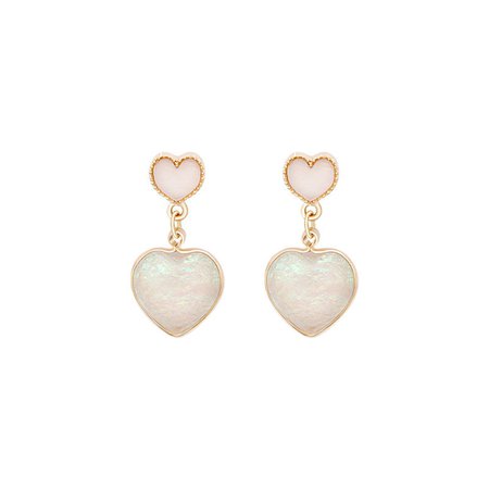 Fairy Sweet White Heart Earrings · sugarplum · Online Store Powered by Storenvy