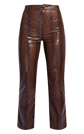 leather snakeskin pants