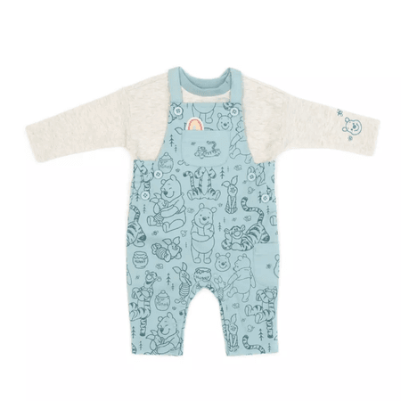 Baby boy Winnie the Pooh dungaree outfit