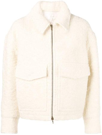 Paris Zipped Jacket With Shearling Collar