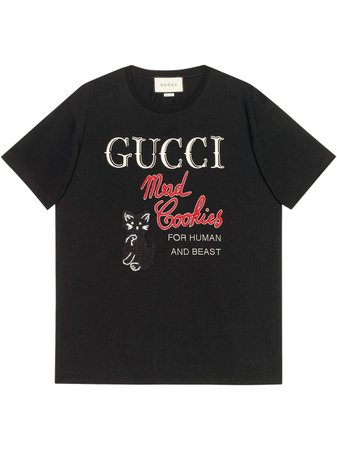 Gucci Mad Cookies embroidered T-shirt - FARFETCH