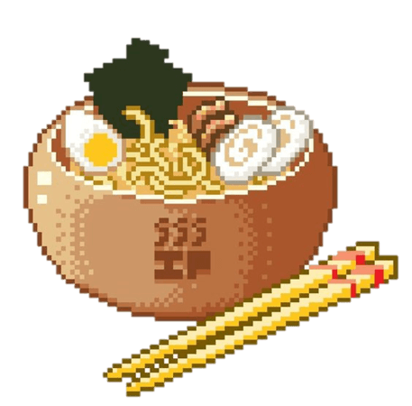 Pixel, pastels, noodles, Chinese Food Free Icon of Food Pixel