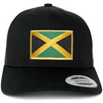 black cap jamaican flag