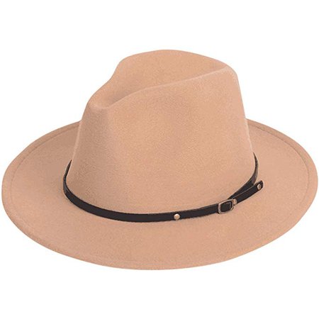 Lanzom Women's Classic Fedora Hat