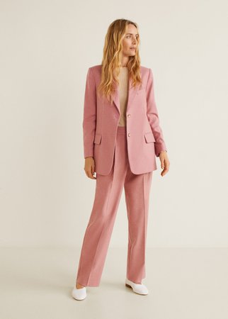pink Wool suit blazer