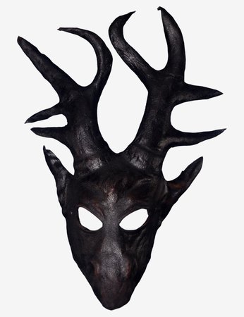 Black Leather Deer | venetian mask for sale