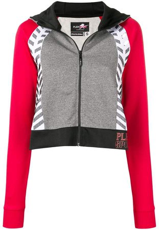 Plein Sport cropped length hoodie