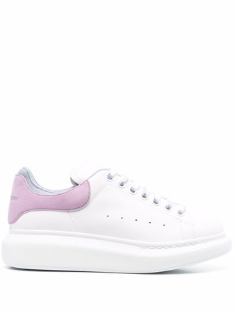 Alexander McQueen contrasting-panel lace-up Sneakers - Farfetch