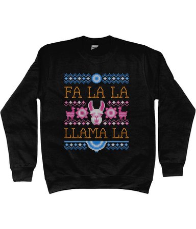Christmas Llama Ugly Jumper Christmas Sweatshirt Unisex | Etsy