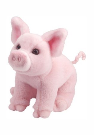 Betina the Pink Pig Plush - 10" long