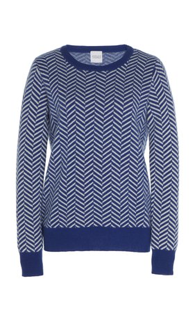 Aeolus Herringbone Cashmere And Wool-Knit Sweater by Madeleine Thompson | Moda Operandi